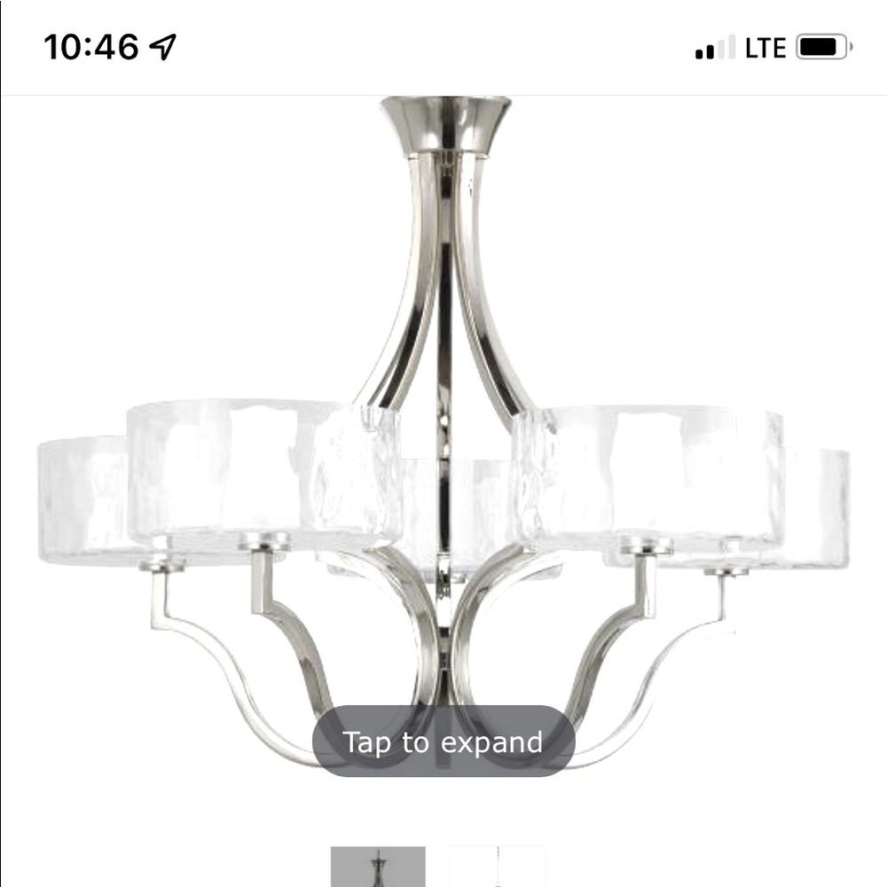 Brand new chandelier in box still, never used